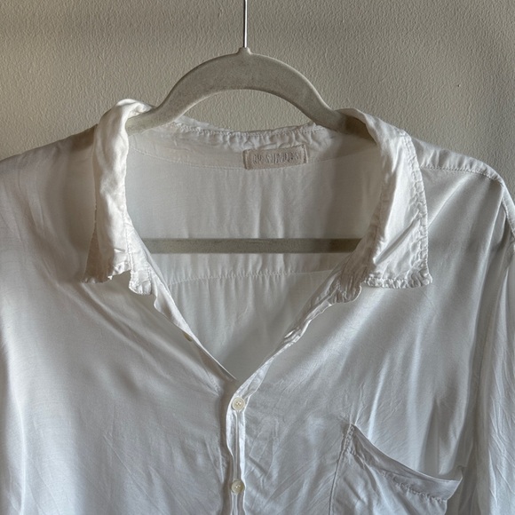 CP Shades White Rayon/Silk Button Down Shirt - Picture 2 of 7